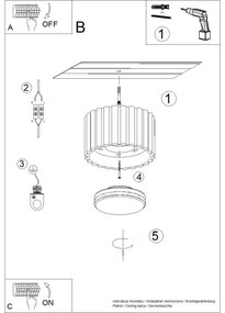 Sollux SL.1782 - Faretto AURA 1xGX53/10W/230V 6 cm bianco