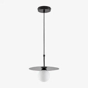 Lampada Da Soffitto Per Bagno Con Sfera Di Vetro Jorien Nero - Sklum