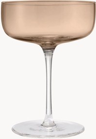 Set di 4 coppe da champagne in vetro soffiato Fuumi