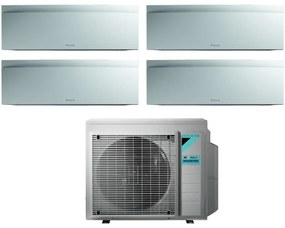 Daikin - Climatizzatore Condizionatore Bluevolution Quadri Split Inverter serie emura white iii 7+9+9+9 con 4MXM80N R-32 Wi-Fi Integrato