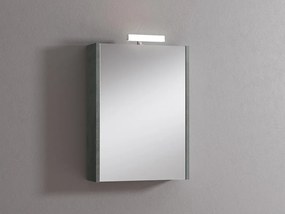 Pensile con luce Akira cemento L 51.5 x H 70 x P 15.5 cm