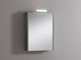 Pensile con luce Akira cemento L 51.5 x H 70 x P 15.5 cm