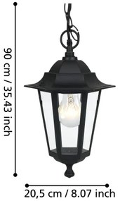 EGLO 22471 - Lampada da esterno LATERNA 4 1xE27/60W