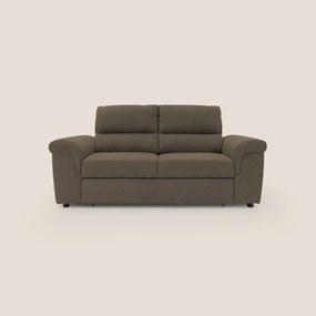 Minerva divano con pouf estraibile poggiapiedi in tessuto morbido impermeabile T02