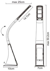 GLOBO 58334 - Lampada da tavolo dimmerabile SOPHIE 1xLED/6,5W/230V