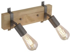 Leuchten Direkt 13472-79 - Luce Spot da parete SLAT 2xE27/40W/230V