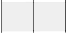 Divisorio a 2 pannelli bianco 348x180 cm tessuto