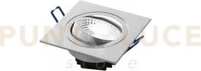Incasso led orione nikel quadrato 7w 650lm 4000k 9x9x5,7cm