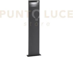 Paletto led mobula antracite in alluminio 8w 1100lm 3000k ip65 280x...