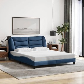 Giroletto Senza Materasso Blu 160x200 Cm İn Tessuto /