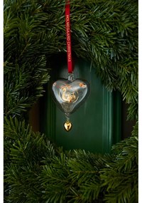 Decorazione per albero di natale in vetro soffiata a mano 8 cm Ann-Sofi Romme Annual Christmas Heart 2025 – Holmegaard