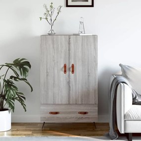 Credenza Grigio Sonoma 69,5x31x115 Cm İn Legno Multistrato /