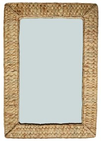 Specchio MIRROR JACINTE 54X78CM INSPIRE rettangolare in rattan beige 54 x 78 cm INSPIRE