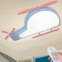 Plafoniera LED Elicottero Cameratta Bambini Luce Dimmerabile Lampada Telecomando