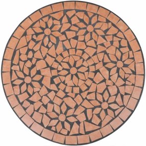 Set da Bistrot 3 pz in Piastrelle di Ceramica Terracotta
