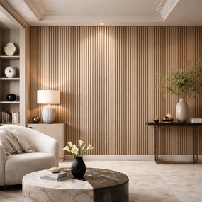 Set 10 Pannelli Decorativi 120x30 cm Rivestimento Murale Effetto Legno in PVC Rovere...