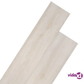 vidaXL Listoni Pavimenti Non Autoadesivi PVC 5,26m² 2mm Rovere Bianco