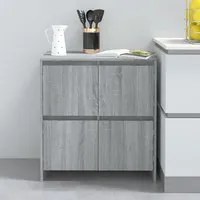 Credenza Grigio Sonoma 70x41x75 cm in Truciolato 813012