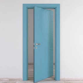 Porta rototraslante The Thing blu L 80 x H 210 cm destra