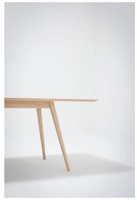 Tavolo da pranzo in legno massiccio di quercia , 220 x 90 cm Stafa - Gazzda