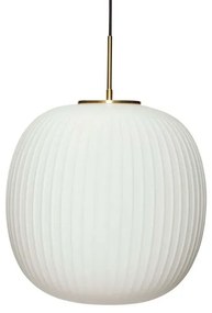 Serene Lampada a Sospensione Ø42 Opale/Ottone - Hübsch