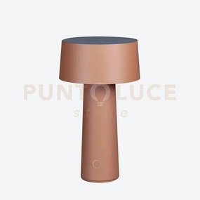 Lampada da tavolo wireless mush led 3w 3000°k 200lm a batteria cipria
