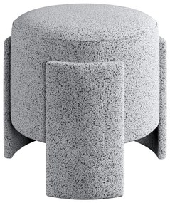 Pouf ROCKET Ø 39 cm grigio