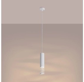 Sollux SL.1686 - Lampadario a sospensione con filo LAMI 1xGU10/10W/230V bianco