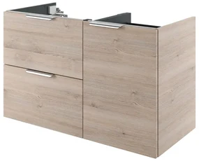 Mobile da bagno sotto lavabo SENSEA Neo L 105 x H 64 x P 48 cm 2 cassetti 1 anta, lavabo non incluso