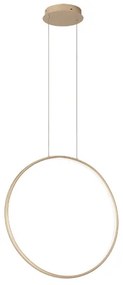 Lampada a sospensione con cerchio verticale in metallo Oro 60 cm NOVA