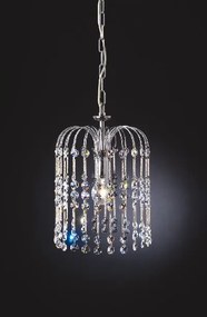 1-light suspension lamp - 406/S- Royal Crystal - Arredoluce Cromo