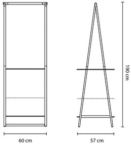 Appendiabiti in acciaio bianco Linn - Brabantia