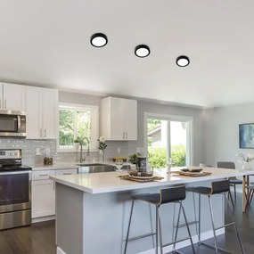 Rabalux 71211 - Plafoniera LED SHAUN LED/15W/230V diametro 16 cm nero