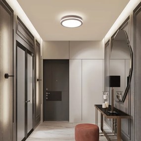 Brilagi - Lampada LED da esterno con sensore BENE LED/24W/230V Ø 26 cm marrone IP54