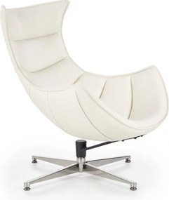 Poltrona imbottita Luxor in bianco - H 96 cm