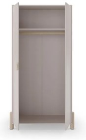 Armadio per bambini crema in legno di pino 93x180 cm Enola - Marckeric