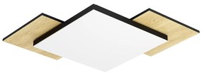 Plafoniera Moderna Tamuria Acciaio Nero Luce Led Integrato 10,8W