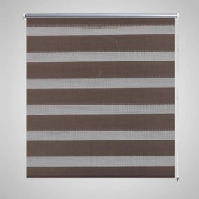 Tenda A Rullo Oscurante Zebra 140x175cm Caffé /