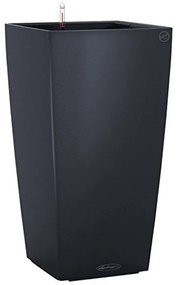 Portavaso Cubico LECHUZA in polipropilene grigio H 75 x L 40 x P 40 cm
