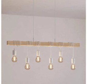 Eglo 43705 - Lampadario sospeso su cavi TOWNSHEND 6xE27/60W/230V