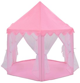 Tenda da Gioco Principessa con 250 Palline 133x140 cm Rosa