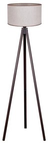 Duolla - Lampada con piedistallo 1xE27/60W/230V diametro 44 cm beige/wenge