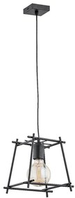 Lampadario a sospensione con filo NETI 1xE27/15W/230V nero