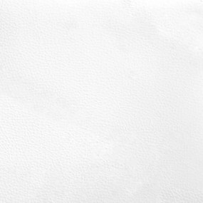 Giroletto con Testiera Bianco e Nero 140x190 cm in Similpelle