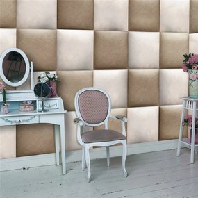 Fotomurale  Cuscini in pelle  Colore Beige, Dimensioni e Misure 50x1000