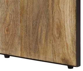 Credenza 120x30x75 cm in Legno Massello di Mango