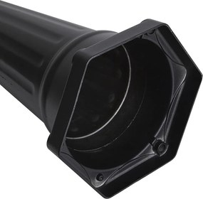 Lanterna da esterno classica nera con rame 220 cm 3 luci IP44 - Havana