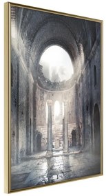 Poster  Ruins of a Cathedral  Cornice Quadri Cornice d'oro, Larghezza x Altezza Home decor 20x30