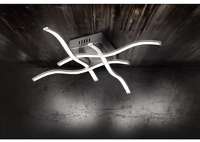 Leuchten Direkt 15131-55 - Lampadario LED da superficie WAWE 4xLED/4,6W/230V cromo opaco