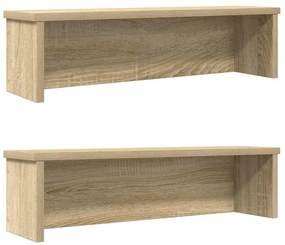 Scaffali Da Cucina Impilabili 2 Pz Rovere Sonoma 50x15x16 Cm /